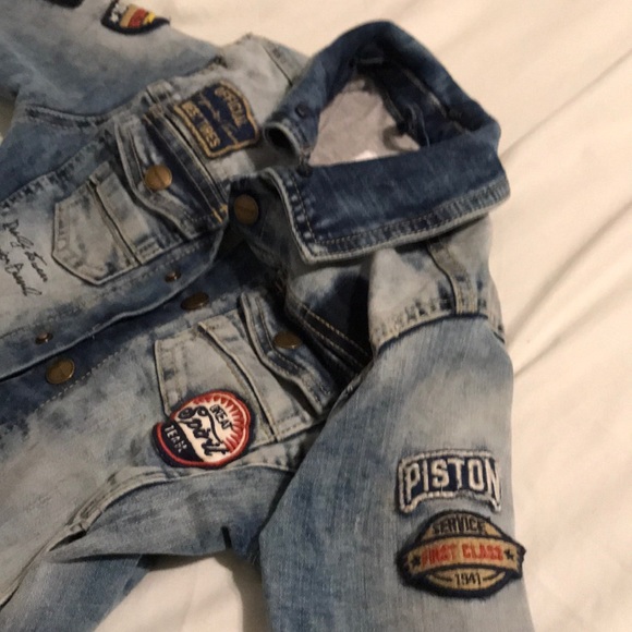 Mayoral Denim Lined Jacket with patches - Picture 2 of 5